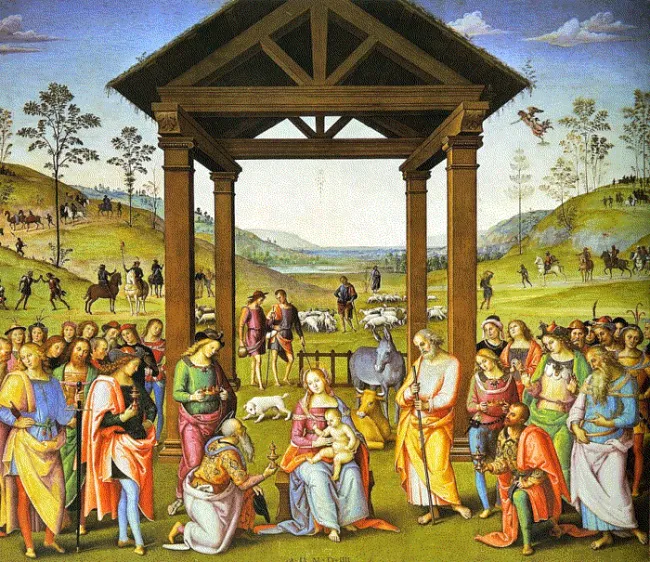 Perugino: Adorazione dei Magi di Città della Pieve
