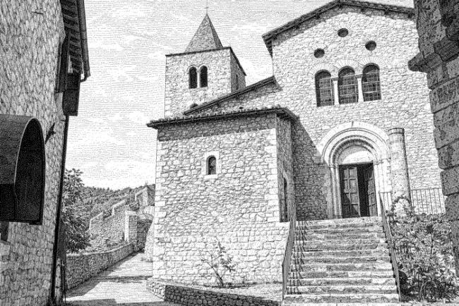 Abbazia di San Cassiano - Ingressi della chiesa