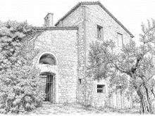 Disegno della Pieve di Santa Firmina